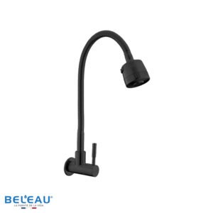 Llave de cocina pared Besbre negro