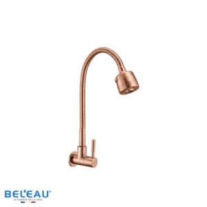 Llave de cocina pared Besbre rose gold