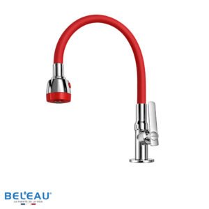 Llave de cocina piso Arize roja