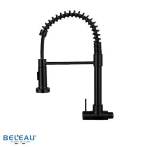 Llave de cocina para pared Versalles negra