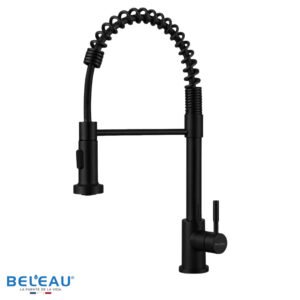 Llave de cocina Versalles negra mate