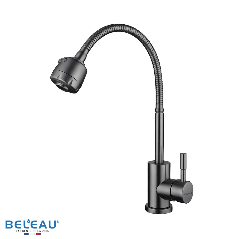 Llave de cocina deck mounted gun metal