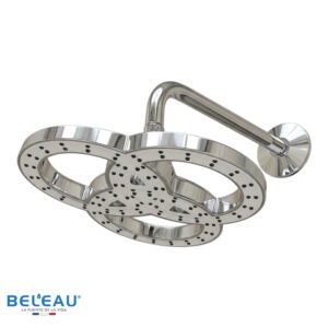 Cabeza y brazo de ducha Saturno Jr cromo
