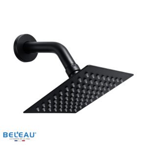 Cabeza de ducha Maya (cuadrada) 15 cm negro