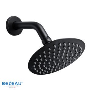 Cabeza de ducha Maya (redonda) 15 cm negra