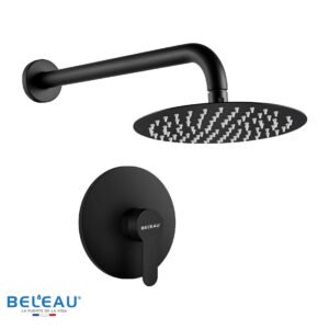 Combo mezcladora Lapopie, cabeza super slim y brazo de ducha pared (redondo)