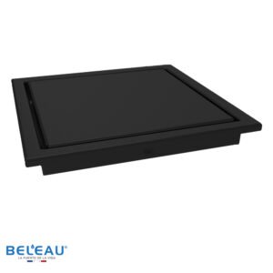 Rejilla 2" invisible de 10x10 cm antiolores negro